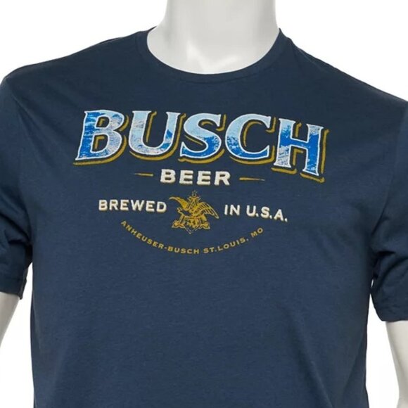 Busch Beer Brewed in the USA Men's T-Shirt Sz 3XB - Picture 3 of 3